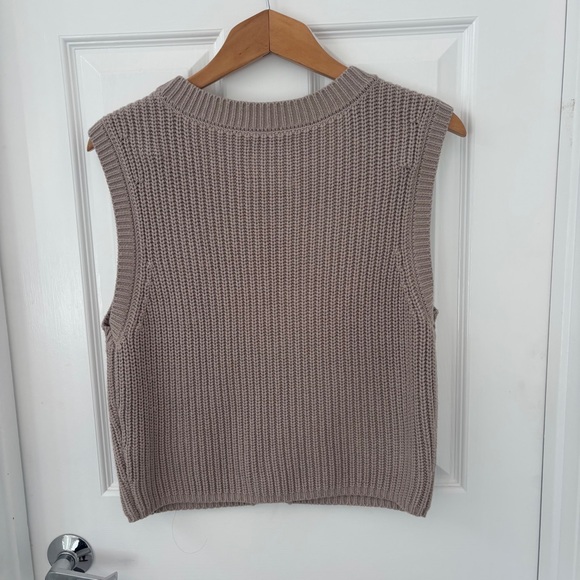 Abercrombie & Fitch Womens Button Vest •Medium• Taupe• Eclectic Grandpa •Taupe - Picture 11 of 16